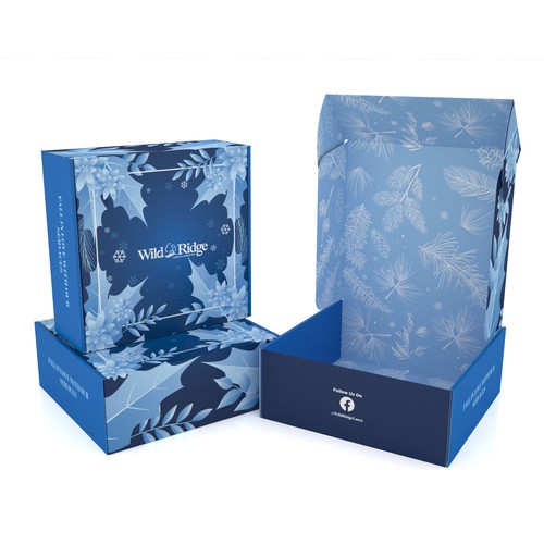 Simple packaging with the title 'MAILER BOX for WILD RIDGE'