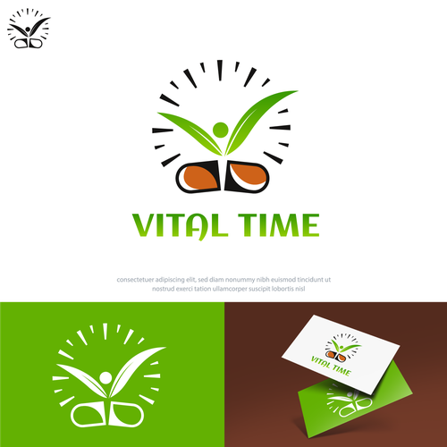 Time logo with the title 'Vital Time logo'