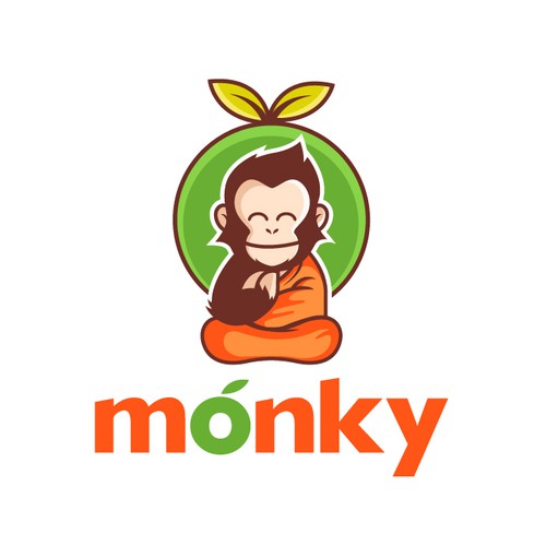 Caramel logo with the title 'monky logo'