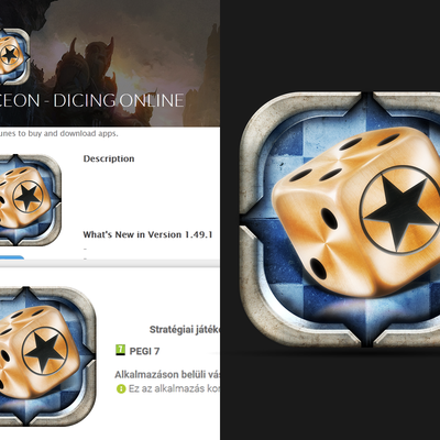 Dice game icon