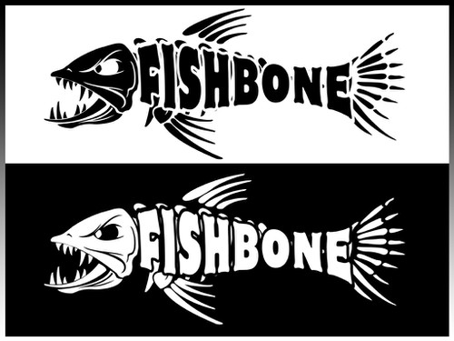 Bone logo with the title 'Logo design for Fish Bone Industries'