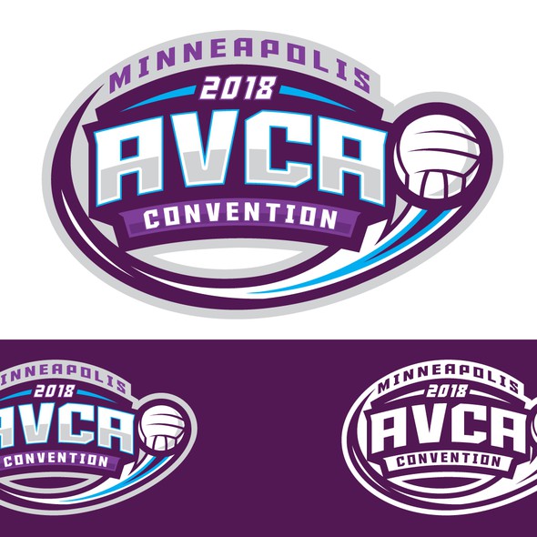 Volleyball logo with the title 'bold volleyball logo'