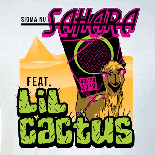 Party t-shirt with the title 'Neon Fraternity Party T-shirt'