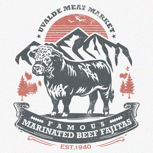 Food t-shirt with the title 'Uvalde Meat Market t-shirt design'