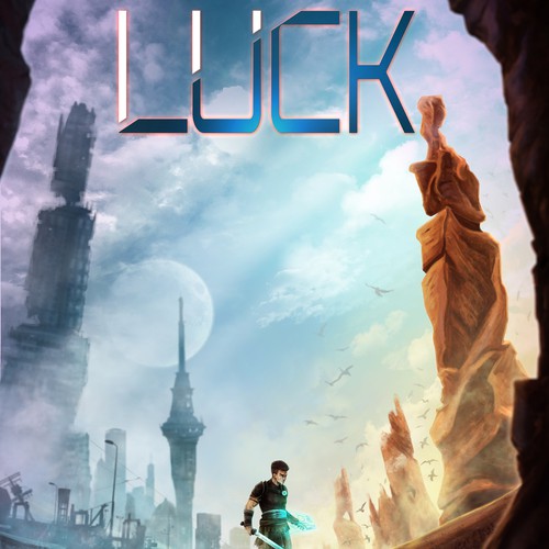 Dystopian book cover with the title 'Beginner's Luck - Aaron Jay'