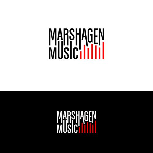 Acoustic design with the title 'An Acoustic Guitar Music Production Company Logo'