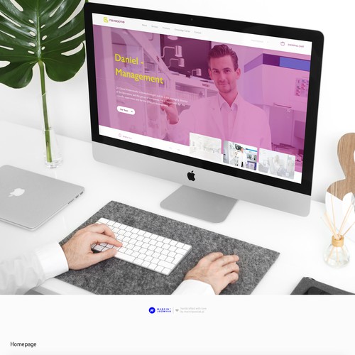 Medical website with the title 'novogenia'