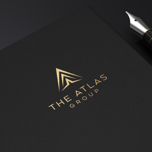 Atlas design with the title 'Logo concept "The Atlas Group"'