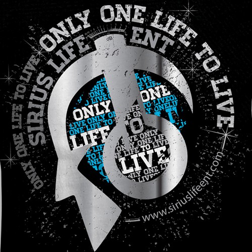 DJ design with the title 'Only one life to live'