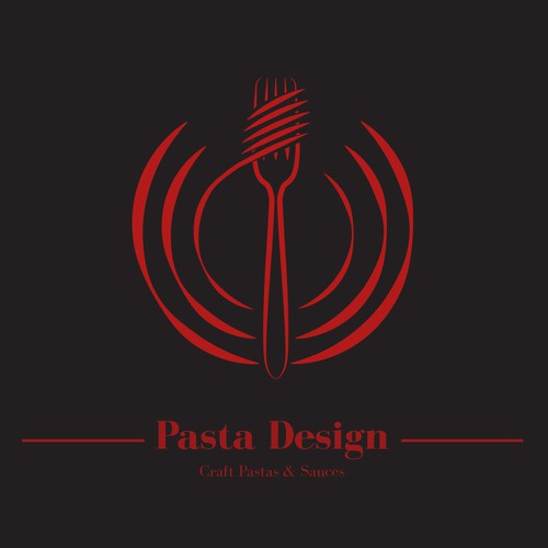 Pasta logo with the title 'Pasta Design'