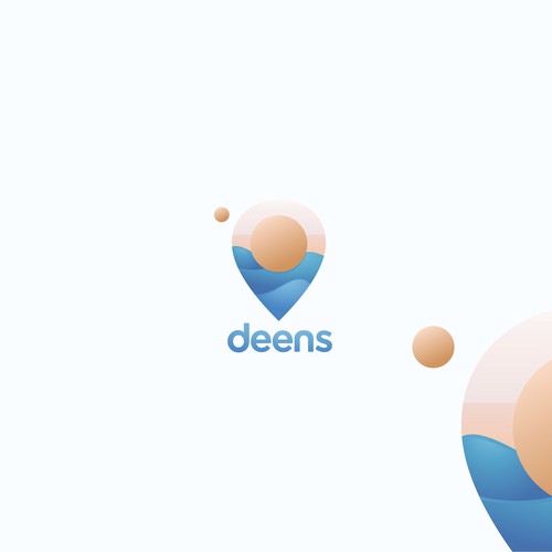 Map logo with the title 'Create a logo that will travel the world through our community'