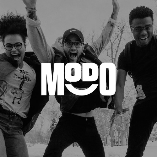 Energy drink logo with the title 'Modo'