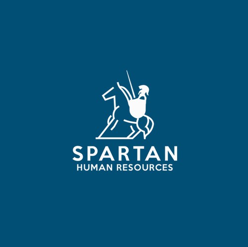 Spartan logo with the title 'Spartan - Logo Design'