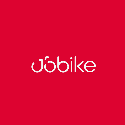 Type design with the title 'Bike sharing app logo, JoBike'