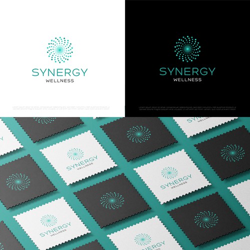 Synergy logo with the title 'Bold logo for SYNERGY Wellness'