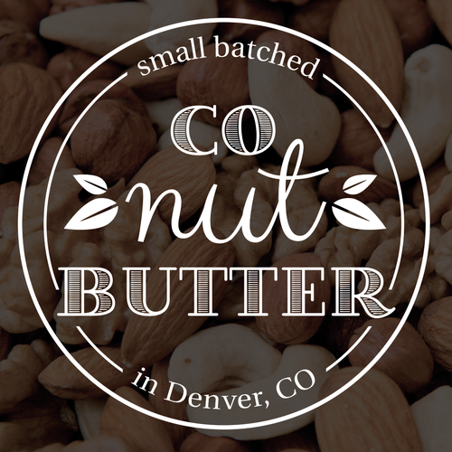 Mom and pop business logo with the title 'neoVintage logo for a nut butter making business - COnutButter'