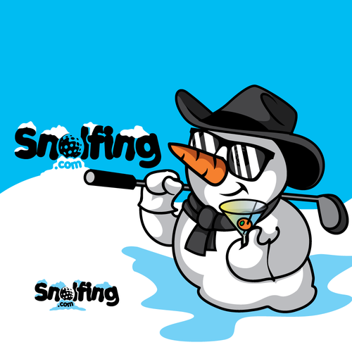 Pen design with the title 'logo sport golfing'