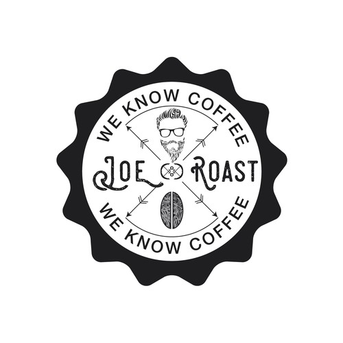 Hipster brand with the title 'Joe Roast'