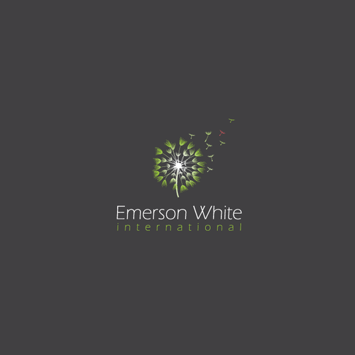 Dandelion design with the title 'Logo for "Emerson White international"'
