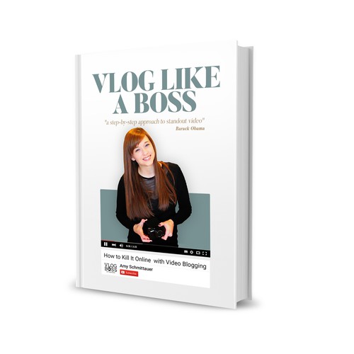 Girly book cover with the title 'Book cover concept for Amy'