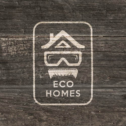 Builder logo with the title 'Logo for Craftsman builders "EcoHomes"'
