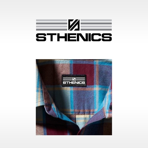 Sportswear logo with the title 'Sthenics'