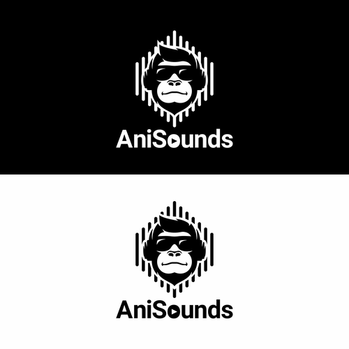 Transparent background YouTube logo with the title 'Logo for AnimaSounds'