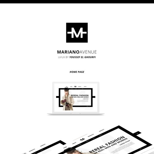 Fashion website with the title 'MARIANO AVENUE | Fashion Website Design'