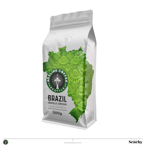 Coffee design with the title 'Coffee packaging'