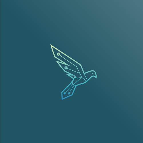 Pigeon logo with the title 'Pigeon logo for IoT Tech Startup!'