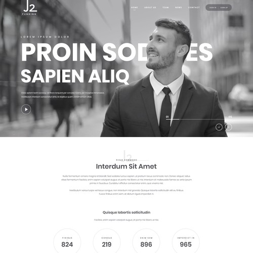 Investment website with the title 'Website Design For Private Investments Firm'