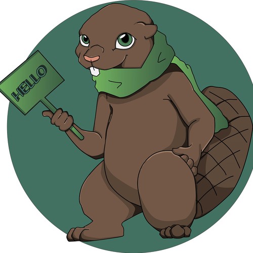 Beaver design with the title 'mascot'