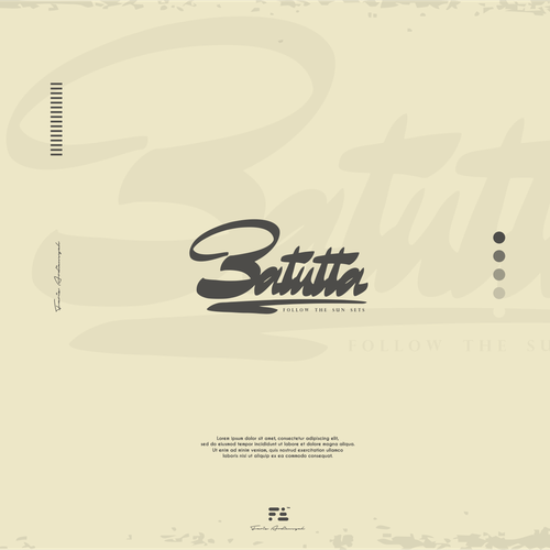 Sea brand with the title 'BATUTTA logo Concept'
