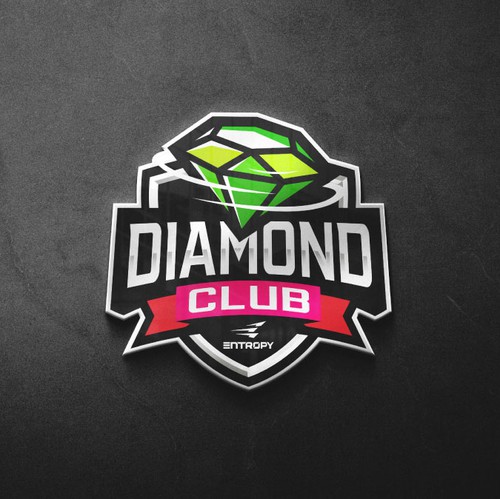 Diamond design with the title 'DIAMOND CLUB LOGO'