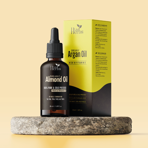 Dropper bottle packaging with the title 'Packaging vincitore in un contest.'