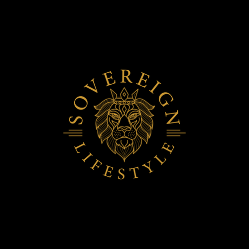 Lion brand with the title 'logo design concept for lifestyle'