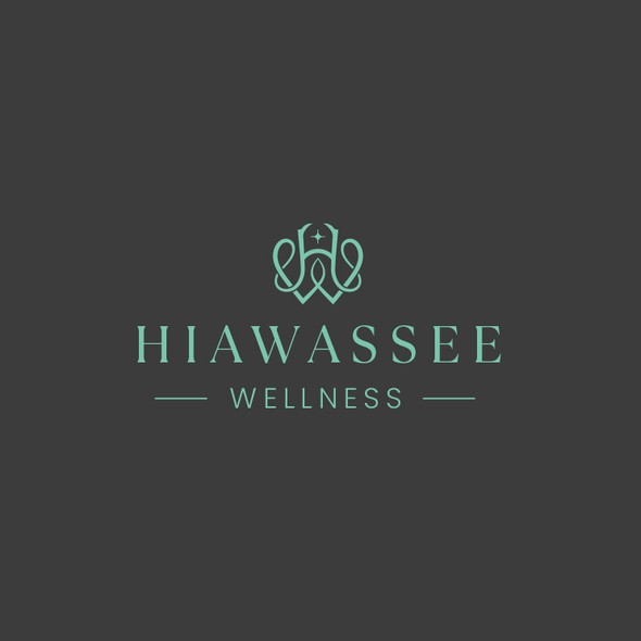 High-end logo with the title 'Hiawassee Wellness'