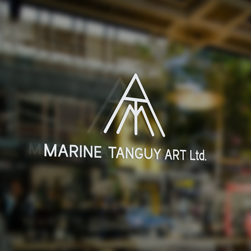 Gallery design with the title 'Logo concept for an artist agency'