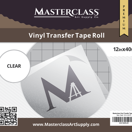 Vinyl design with the title 'Product Label for Masterclass Art Supply Co.'