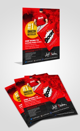 Promotional design with the title 'book promotion flyer'