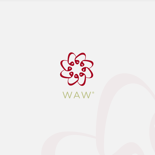 Floral brand with the title 'waw'