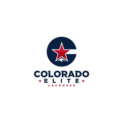 Hill logo with the title 'Logo design for Colorado Elite Lacrosse'
