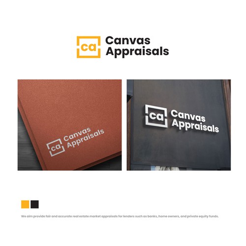 Canvas design with the title 'Canvas Appraisals Logo'