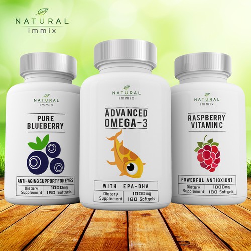 Raspberry design with the title 'Trendy but Vintage sophisticated'