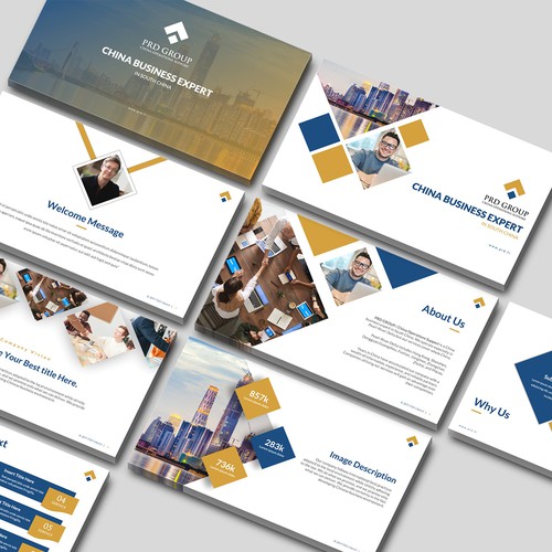 Chinese design with the title 'Consulting Firm - PowerPoint Template'