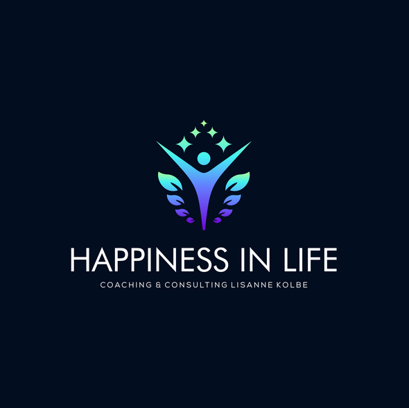 Humanity logo with the title 'Happiness In Life | Happy logo | Happiness Logo | Wellness Logo || '