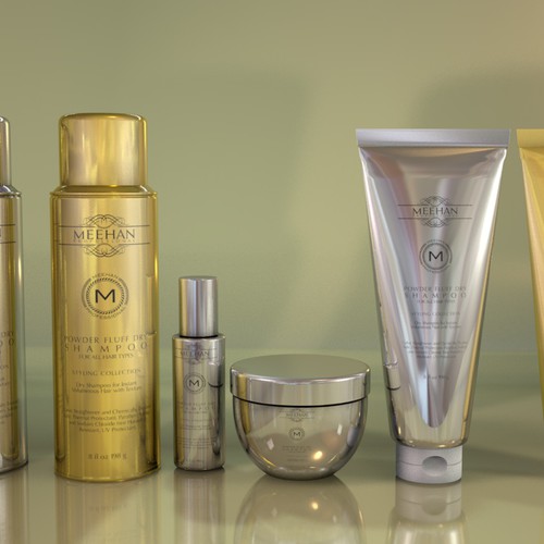 Shampoo design with the title 'Shampoo'