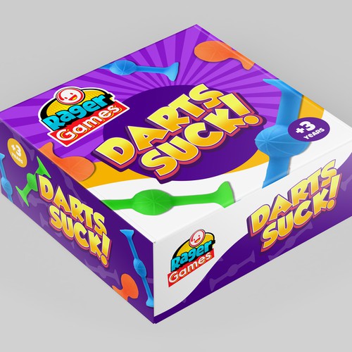 Game packaging with the title 'DARTSSUCKS!'