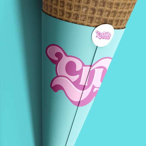 Sweet treat logo with the title 'Crush Treats'