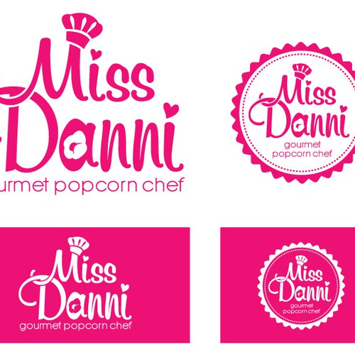 Popcorn logo with the title 'Ms. Danni Popcorn Chef'